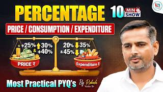 Percentage  Price Consumption U0026 Expenditure Based Question  Percentage Pyq  Rakesh Yadav Sir