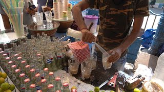 LEMON SODA: Summer Special Lemon Juice With Sweet Dahi Lassi In India - Indian Street Food Kolkata