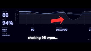 108 WPM choke on monkeytype