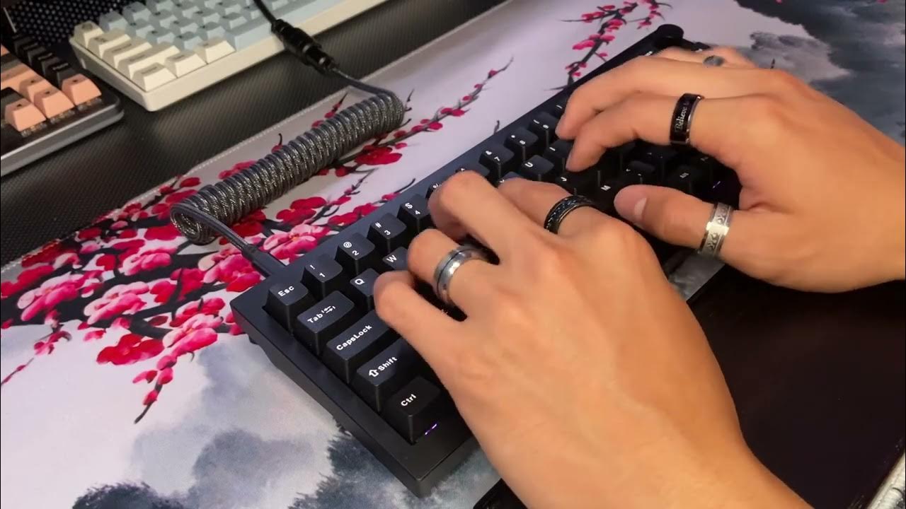 7 minutes of 370 Modded Keychron Q2 Mechanical Keyboard ASMR YouTube