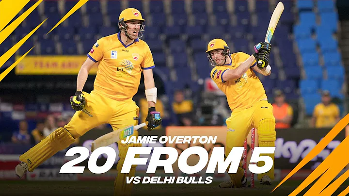 Jamie Overton 20 from 5 vs Delhi Bulls | Day 6 | P...