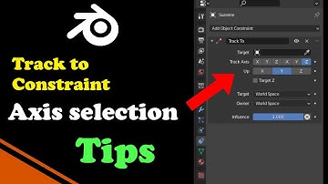 Blender 3.0 -How to select track to constraint axis |short tutorial|