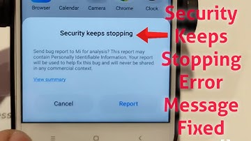 Security Keeps Stopping Error on Message on Redmi Mobile | Fixed