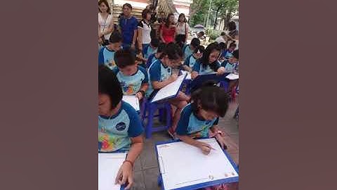 Thi vẽ tranh Vườn Trường Mơ Uớc Của Em sắc màu tuổi thơ