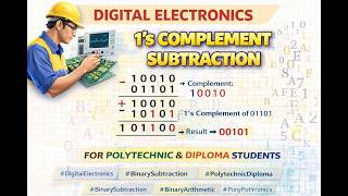 1’s Complement Subtraction | Binary Subtraction Using 1’s Complement | Digital Electronics