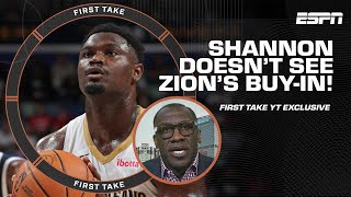 Shannon Sharpe FRUSTRATED with Zion Williamson 'He's not BUYING IN!'  | First Take YT Exclusive