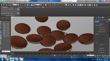Tutorial on Modeling cream cookies in 3dsmax.