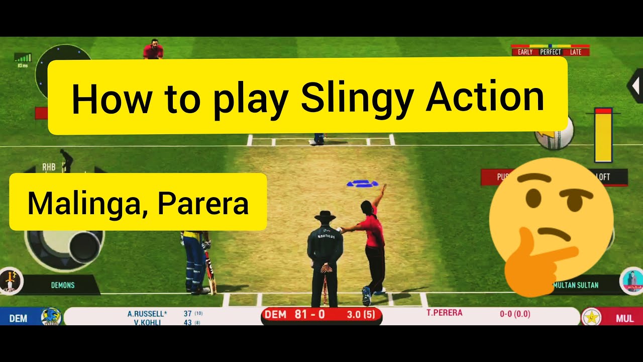 How to play Slingy Action in Real cricket 20 multiplayer l Rc 20 ...