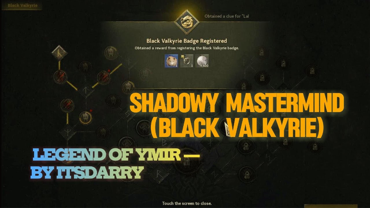 Shadowy Mastermind Harbinger (Black Valkyrie) Saga Walkthrough | Legend of Ymir