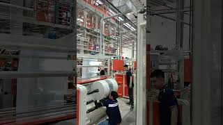 Plastic bag production line