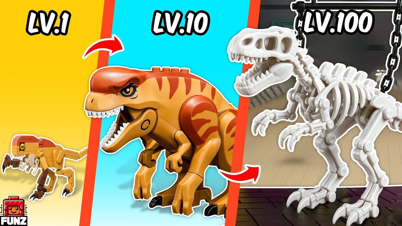 LEGO Dinozaury Zbudowałem minifigurki LEGO do Jurassic Park Rebirth  Funz Bricks Polish