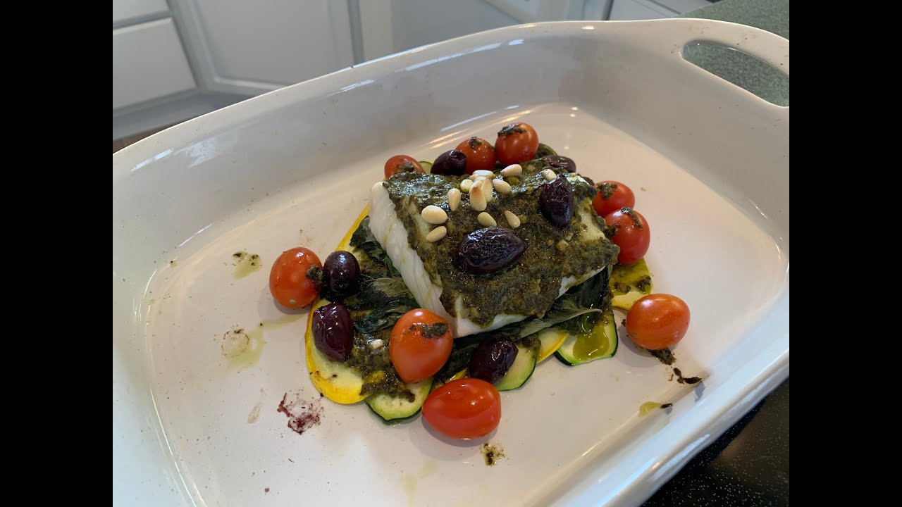 Basil Pesto Fish Recipe for Moldies YouTube