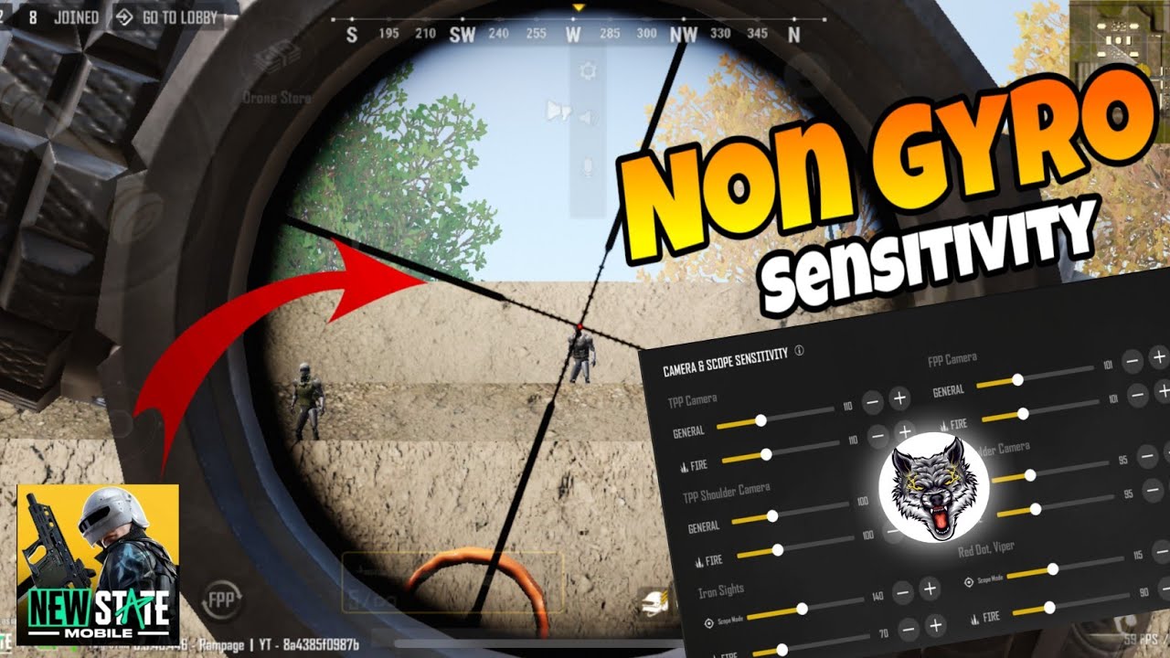 Best Suitable Sensitivity For Non Gyro Players | PUBG New State | Mr Rampage