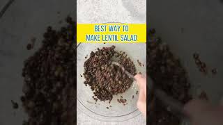 Classy (classic!) French Lentil Salad (black lentil recipe) #shorts