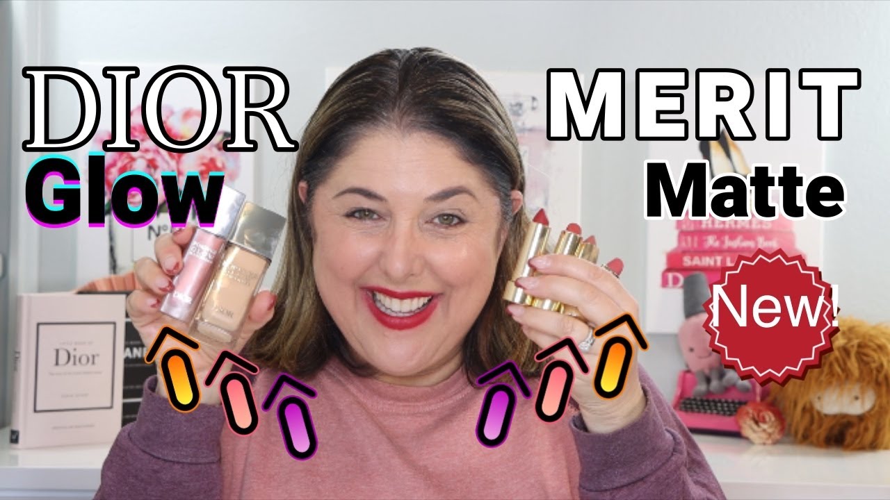 New MERIT Signature Lip Matte & DIOR Forever Glow Star Filter, Glow Maximizer!