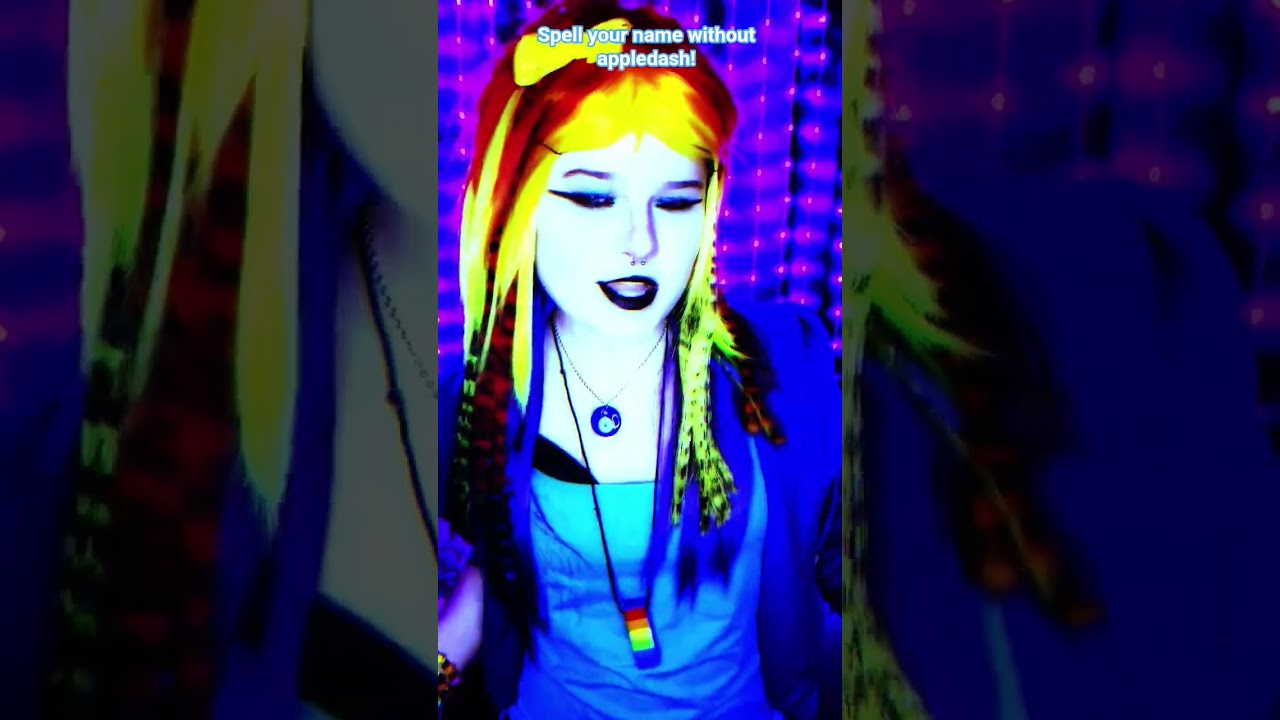 rainbow over purple #cosplay #trending #viral #relatable #fyp #mlp #rainbowdash #alt #scene #boost