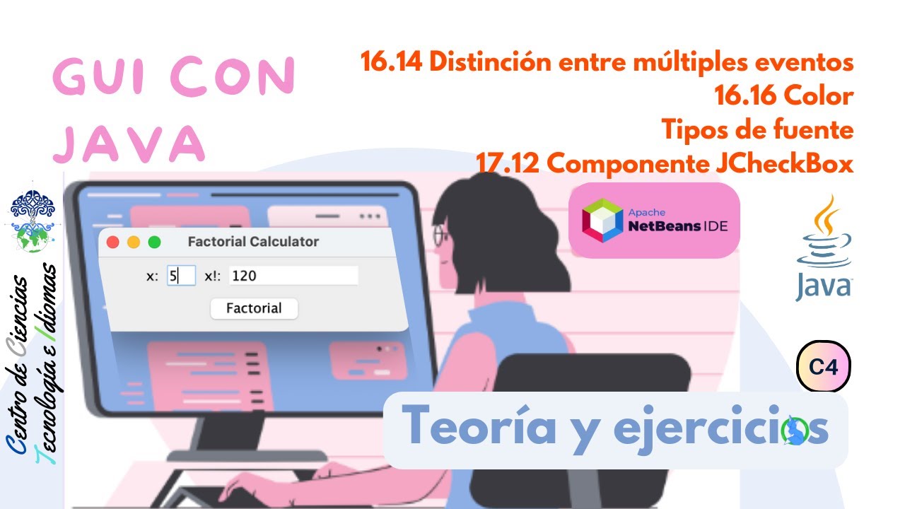 JAVA C4 Color, Distinción entre múltiples eventos, Tipos de fuente y ...