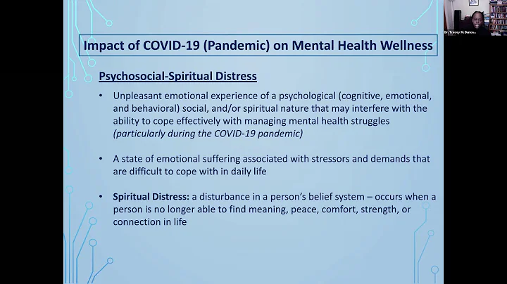 COVID 19 Mental Health and Wellness Seminar by Dr....