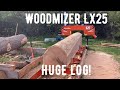 Woodmizer LX25 - The Biggest Log I’ve Put On The Mill - It Doesn’t End Well