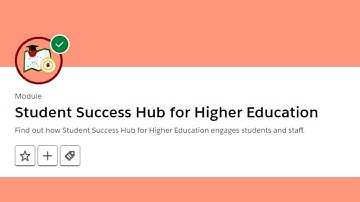 Student Success Hub for Higher Education - Salesforce Trailhead