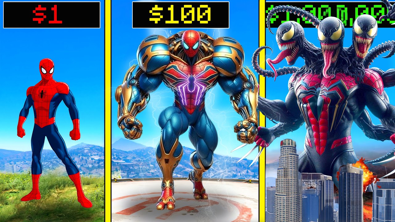 GTA 5 : $১০০ থেকে $১০০,০০০,০০০ God Spiderman এর সুইট আপগ্রেড 😱! GTA 5 Bangla Gameplay