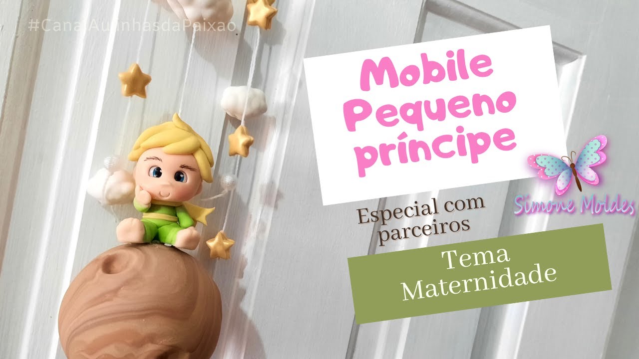 Mobile de Biscuit Pequeno Príncipe - Especial Maternidade Simone Moldes