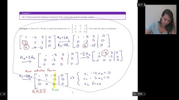 1.5 - Solutions Sets to Ax=b
