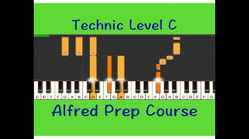 Alfred Prep Course Technic C, P10, Fun Learning Piano Beginner, Online Piano Lessons, Video Course