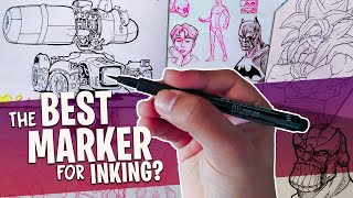 HOW TO USE A FINE LINER FOR INKING | Step by step Inking Tutorial for Beginners