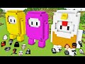 SURVIVAL FALL GUYS BASE JEFF THE KILLER and SCARY NEXTBOTS in Minecraft - Gameplay - Coffin Meme