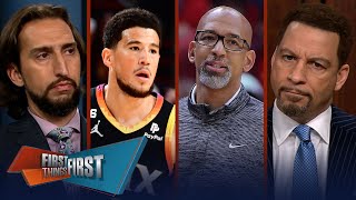 Devin Booker tweets ‘36 unbothered’ after Suns fire Monty Williams | NBA | FIRST THINGS FIRST