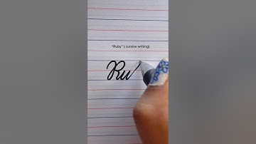 ‘Ruby’ In Cursive Writing