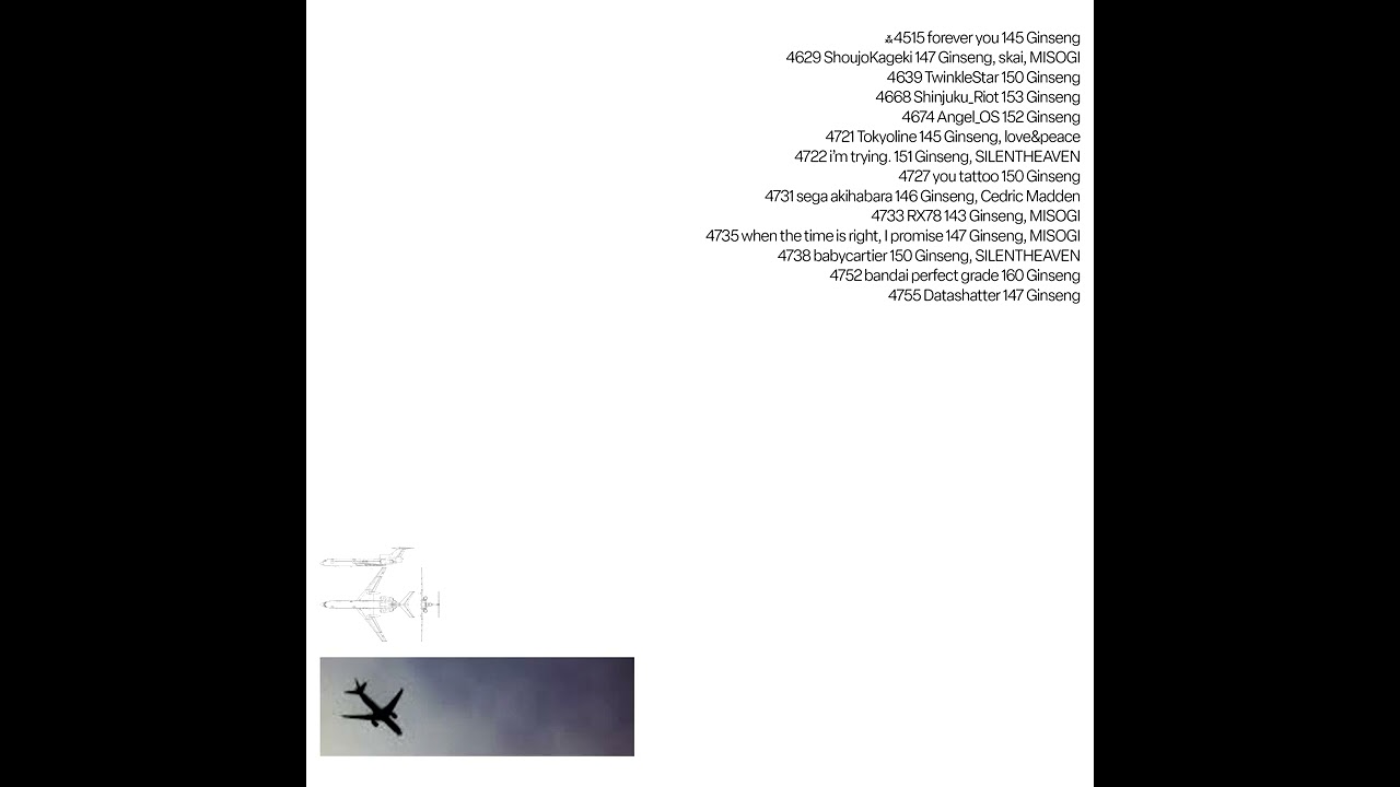 Ginseng 'audio graffiti' ft MISOGI, Cedric Madden, love&peace, SILENTHEAVEN, skai