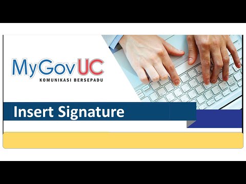 #MyGovUC | Insert Signature in MyGovUC 2.0 webmail ICEWARP.