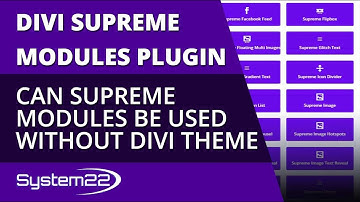 Divi Theme Can Supreme Modules Be Used Without The Divi Theme 👈