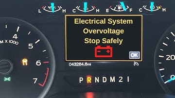 “Electrical System Overvoltage, Stop Safely” warning in Ford