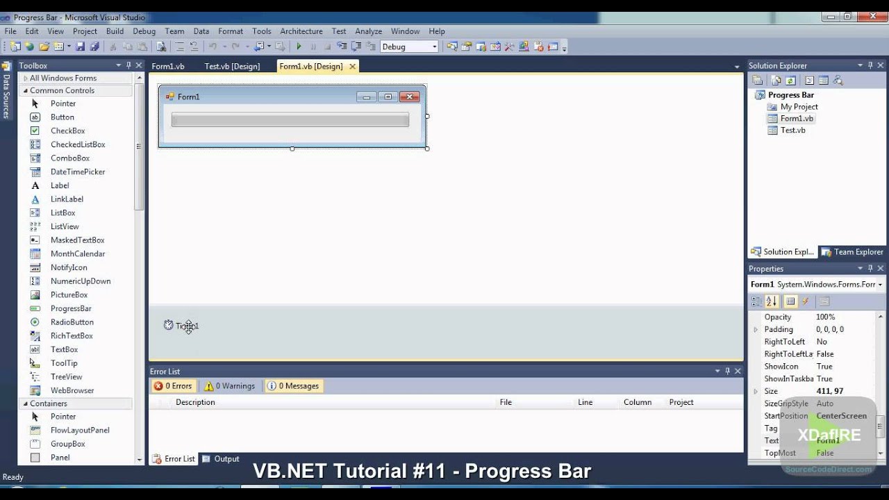 {VB.NET}∞Tutorial 11 - Progress Bar - YouTube