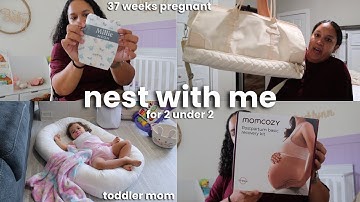 Nesting for Baby #2 👶🏻💛 Hospital Bag Checklist, Postpartum Kit & Nursery Organization for 2 Under 2