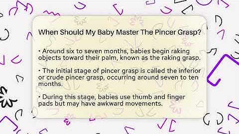 When Should My Baby Master The Pincer Grasp? - Brain Development Hub