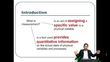 Additional Lecture 1: Introduction to measurement and instrumentation