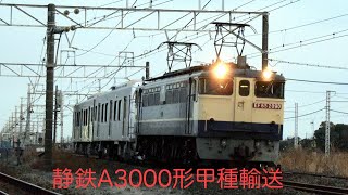 『節分や　静鉄甲種　ラストかな』　静岡鉄道A3000形甲種輸送