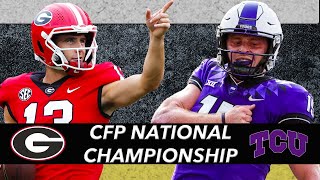 TCU vs Georgia LIVE CFP championship preview from L.A. | Countdown to the College Football Playoff