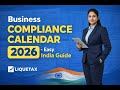 Business Compliance Calendar 2025 – Easy India Guide  Liquetax