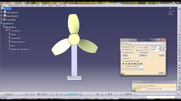 Catia V5.DMU Kinematics.Propeller motion.