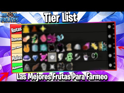 LAS MEJORES FRUTAS PARA FARMEAR EN LA UPDATE 20 DE BLOX FRUITS, TIERLIST