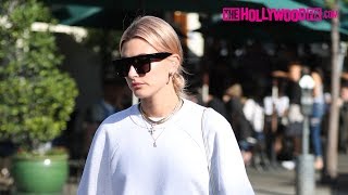 Celebrity Hailey Baldwin Steps Out For Lunch With Her Father Stephen At Urth Caffe 1.12.18 Wealth