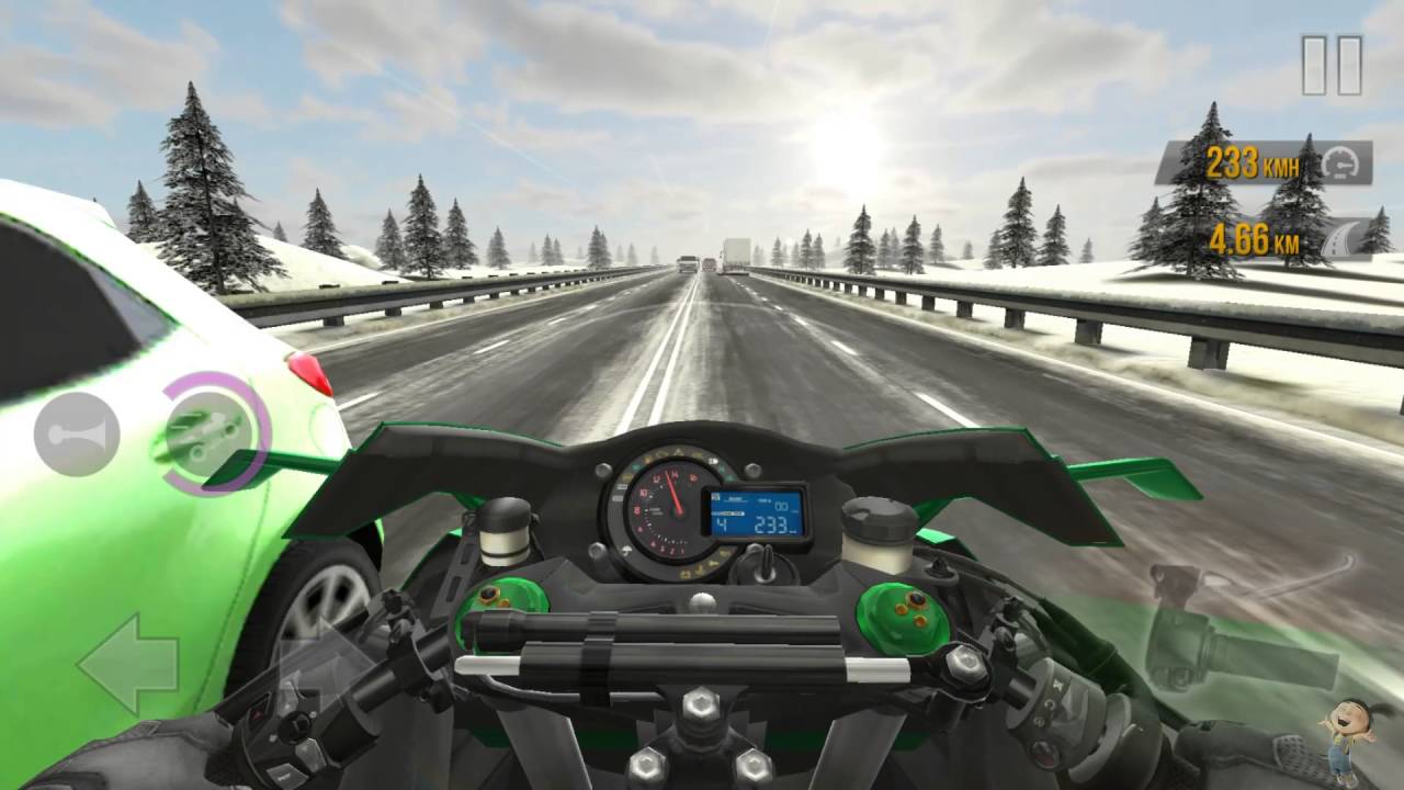 Traffic Rider - свободный заезд - Зима - YouTube