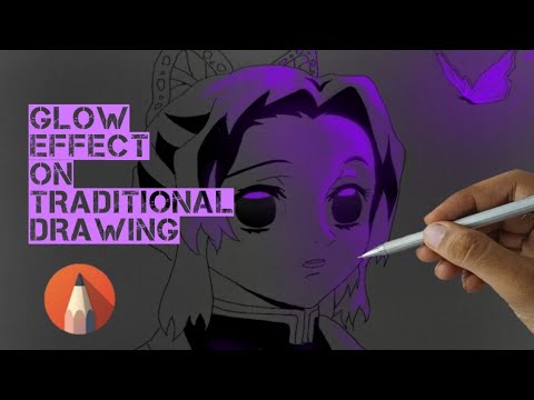 How to Make a Glow Effect on Traditional Drawing šļøšØ ( ArTastic ) - YouTube