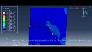 XFEM Crack Propagation ABAQUS - Plate under Shear Stress