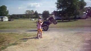 Redneck Wheelie!